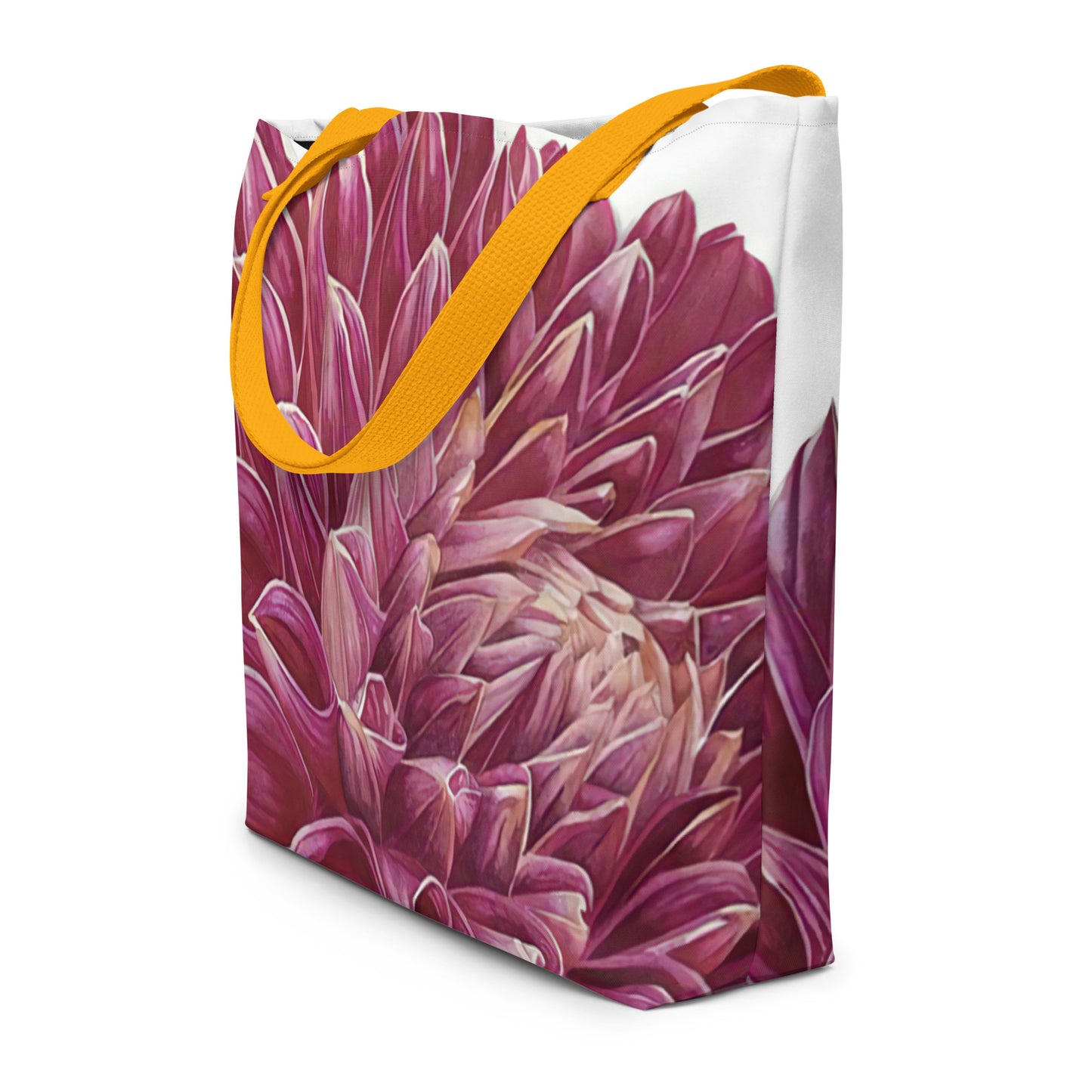 "KA'S ROSIE JO" dahlia All-Over Print Large Tote Bag
