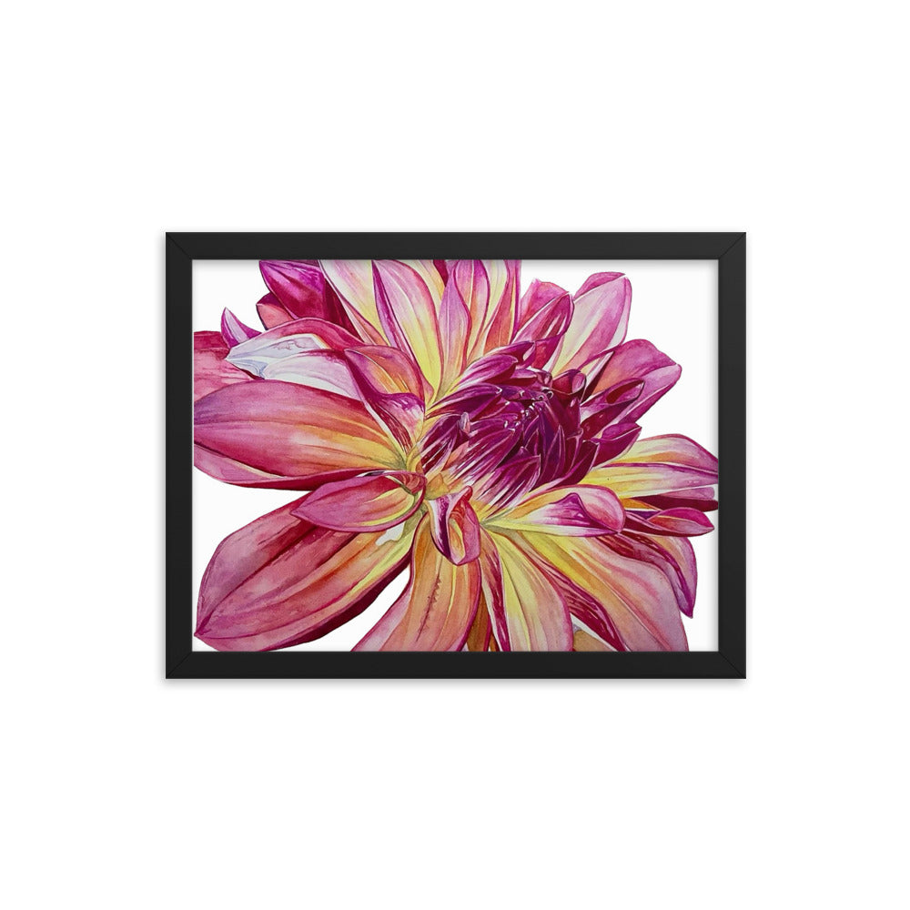 CARIBBEAN FANTASY dahlia Framed poster