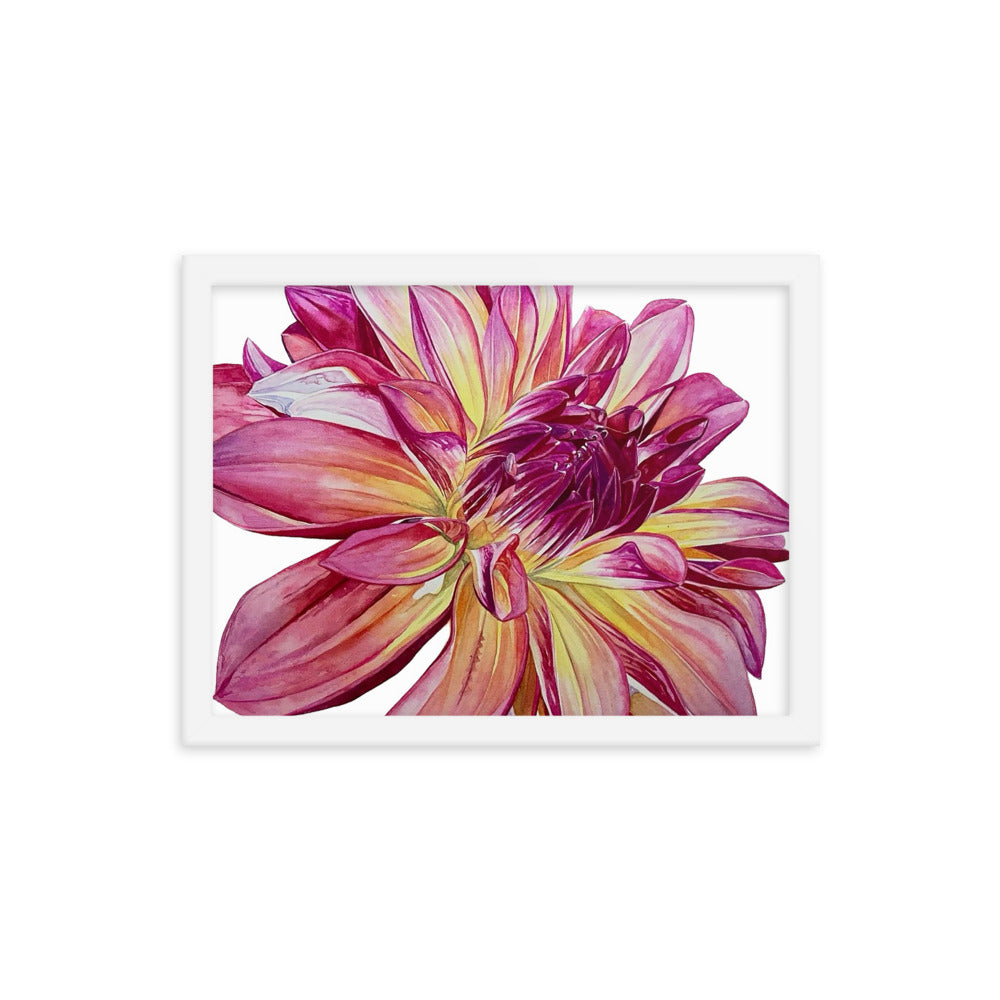 CARIBBEAN FANTASY dahlia Framed poster