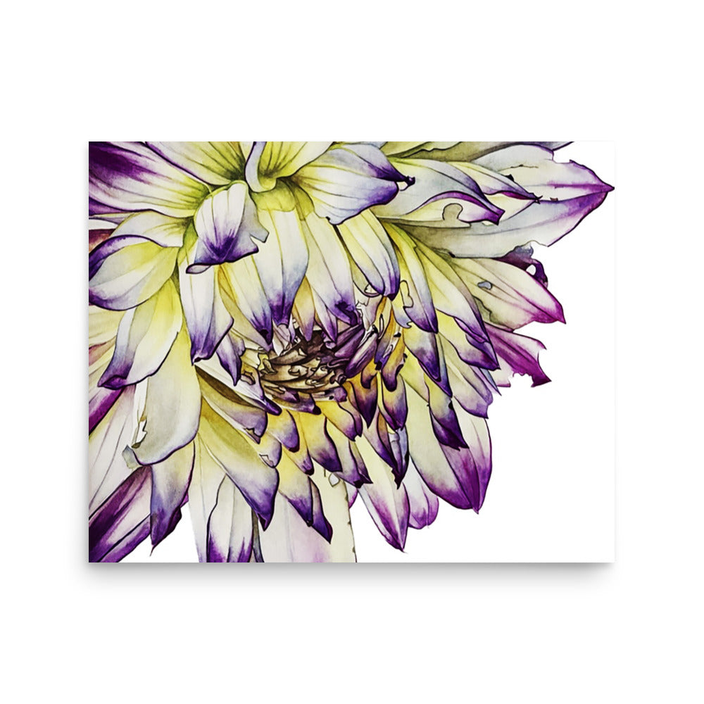 PURPLE TIPPED dalia Poster
