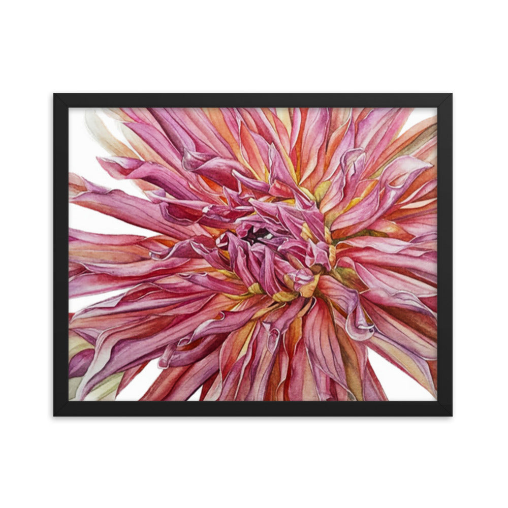 TYRELL dahlia Framed poster