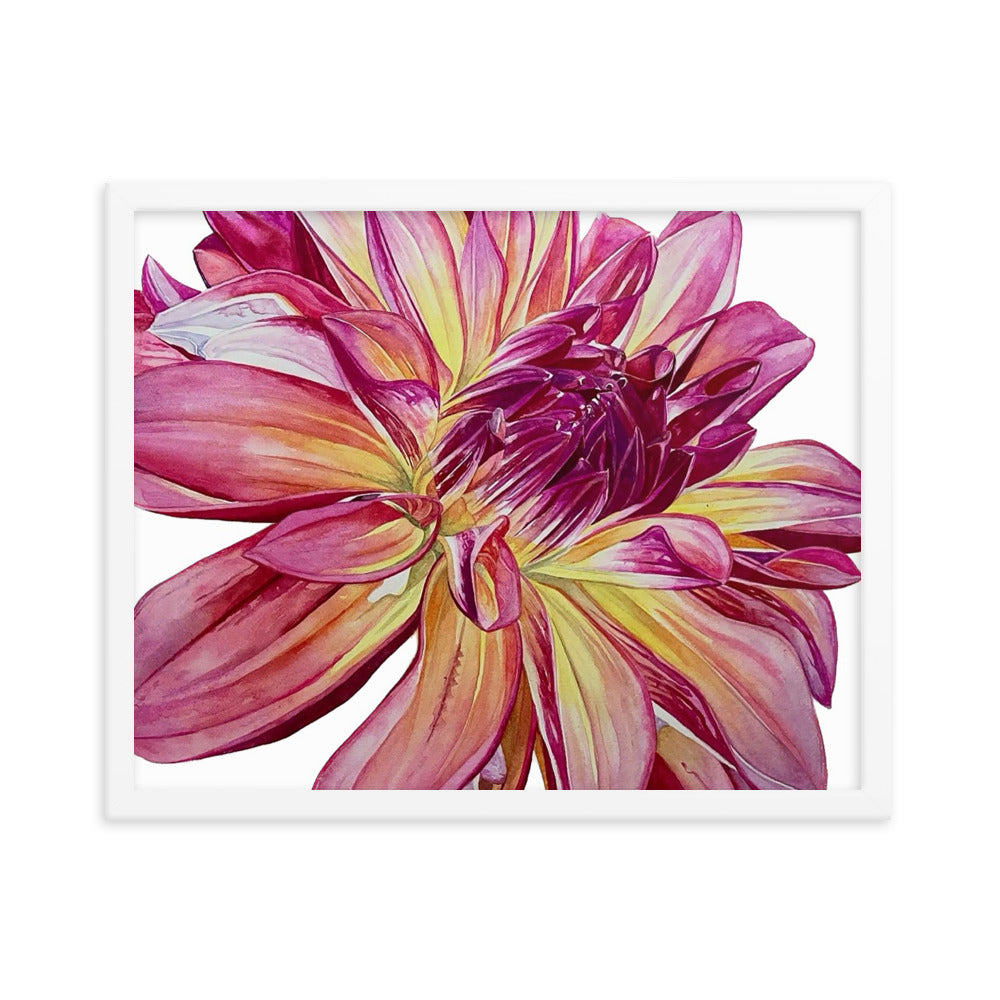 CARIBBEAN FANTASY dahlia Framed poster