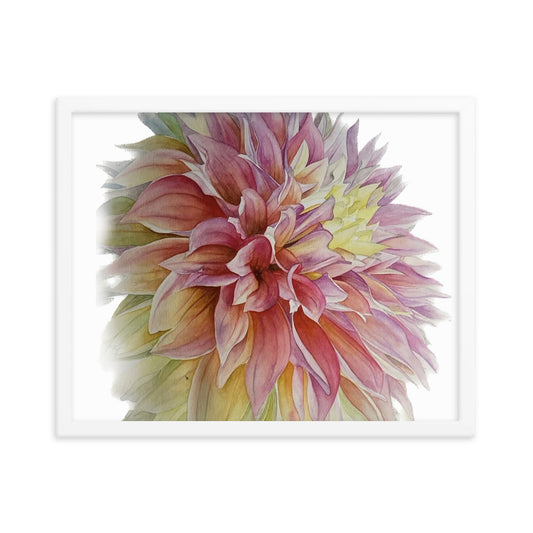 ADVANCE dahlia Framed poster