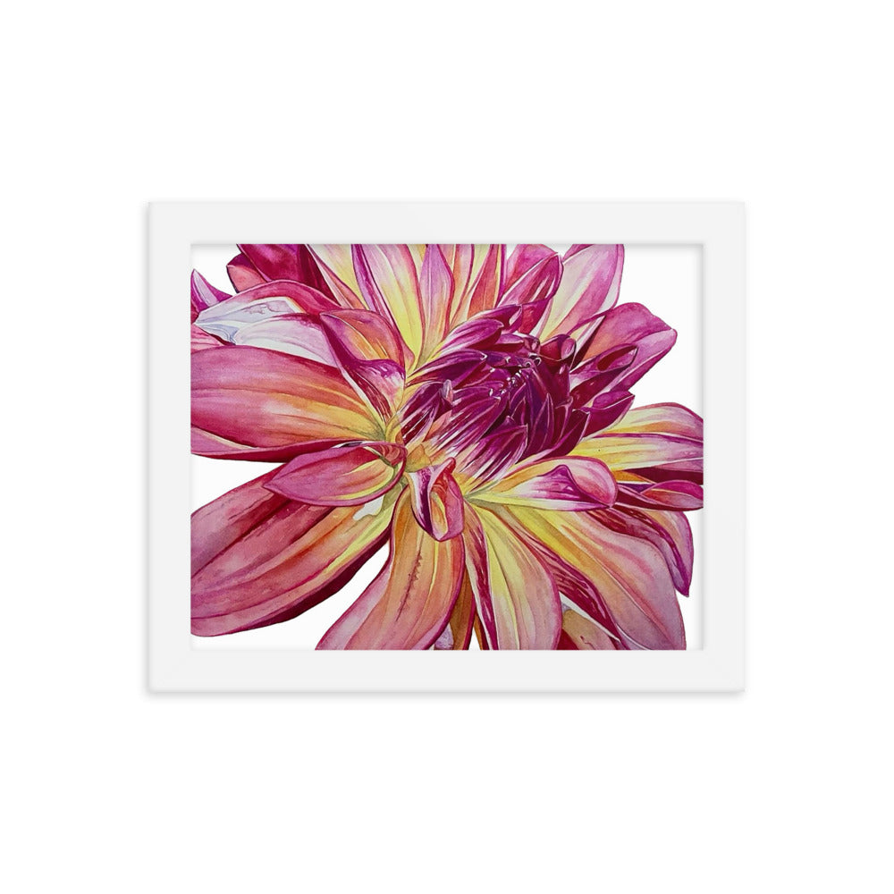 CARIBBEAN FANTASY dahlia Framed poster