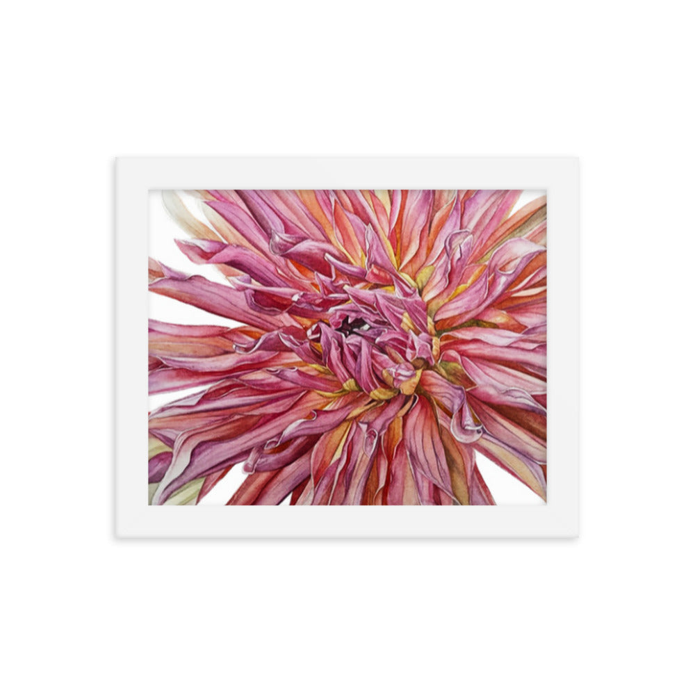 TYRELL dahlia Framed poster