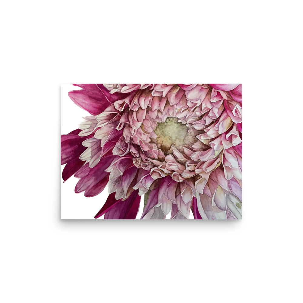 FUZZY WUZZY dahlia Poster