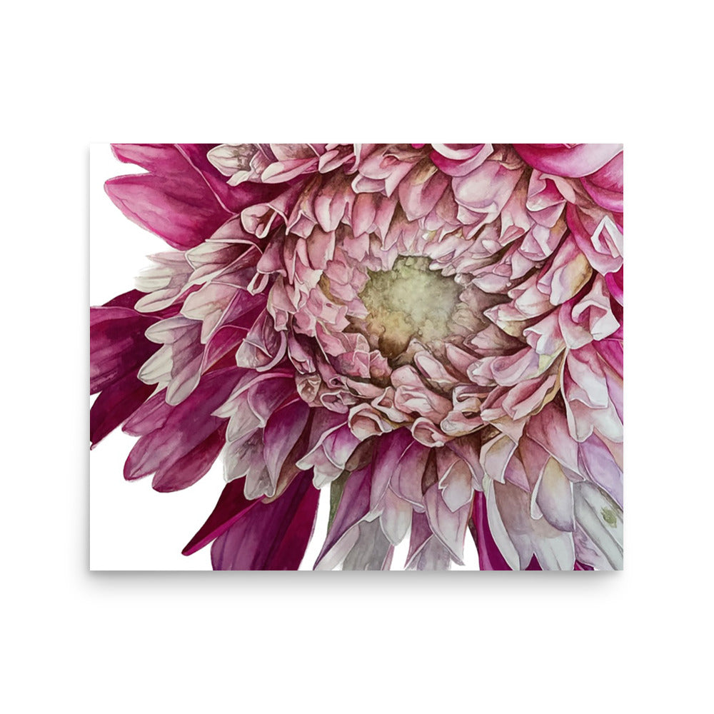 FUZZY WUZZY dahlia Poster