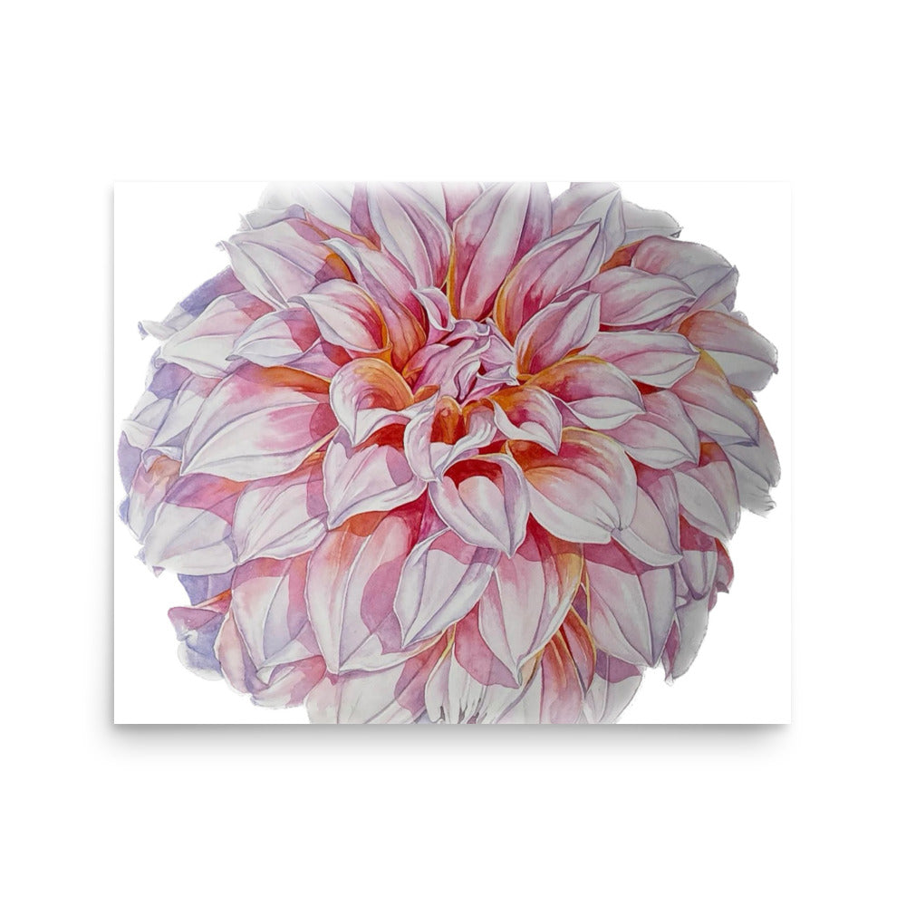 PEACHES dahlia Poster