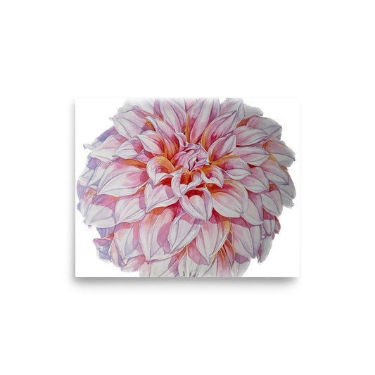 PEACHES dahlia Poster